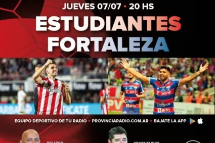 Copa Libertadores | Estudiantes – Fortaleza se podrá escuchar en Radio Noticias