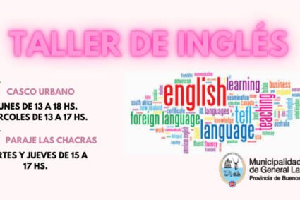 Lavalle | La próxima semana comenzará el Taller de Inglés en Casco Urbano y Las Chacras