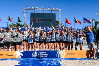 Giuliana Gamba fue subcampeona en el Beach Handball Global Tour de Brasil