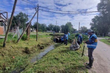 Operativo de limpieza arroyos en La Plata