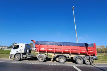 Provincia | Transporte detuvo a un camión de cargas con 16 toneladas de sobrepeso