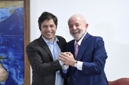 Kicillof se reunió con el presidente de Brasil