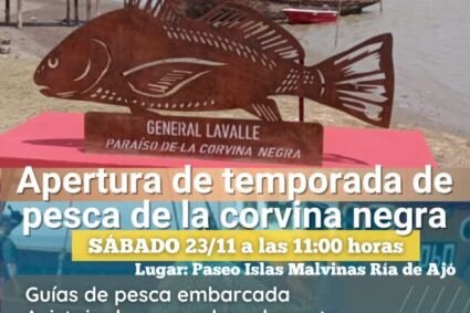 «La pesca deportiva como motor de turismo: la apertura de la corvina negra en General Lavalle»