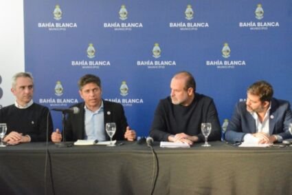 Kicillof anunció una inversión de $273.000 millones para la reconstrucción de Bahía Blanca